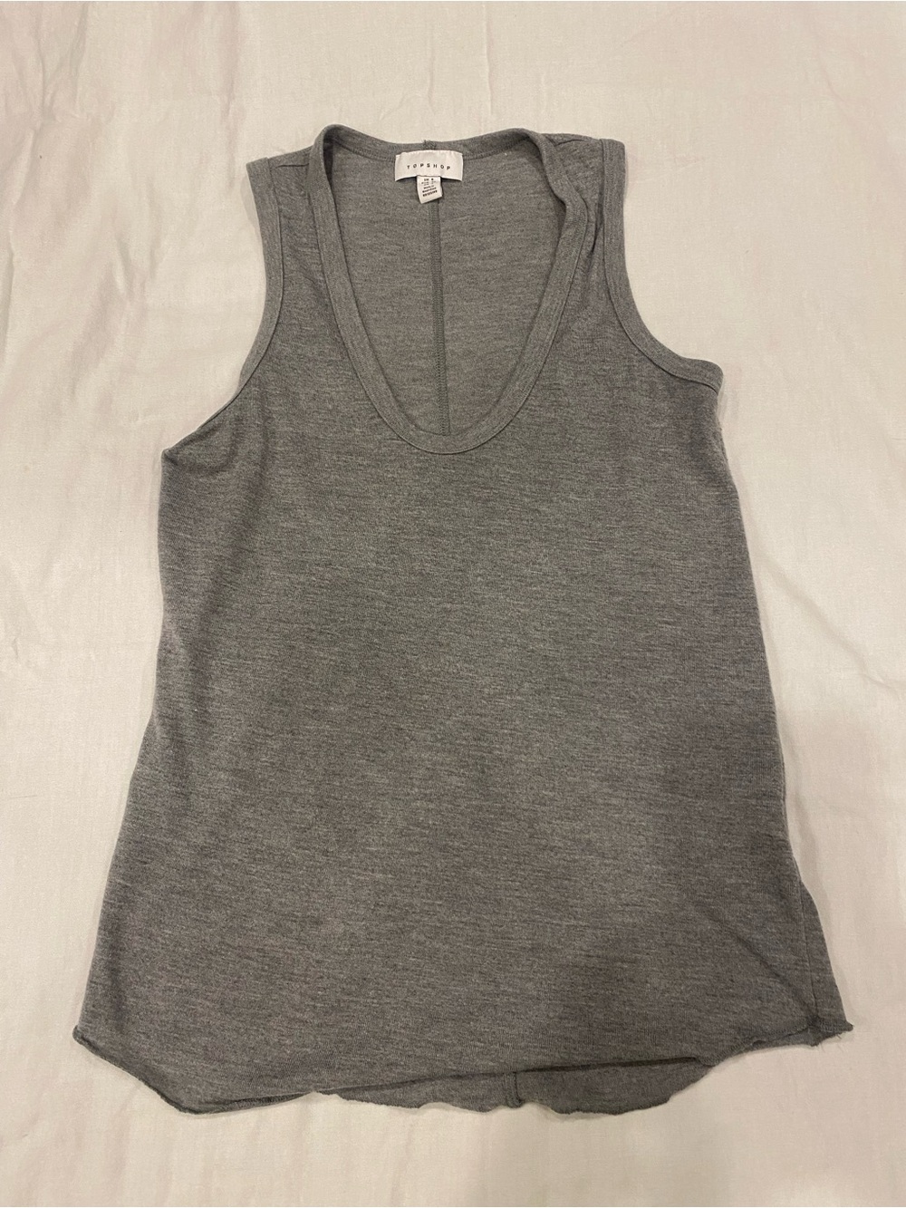 TopShop Gray Tank Size 4